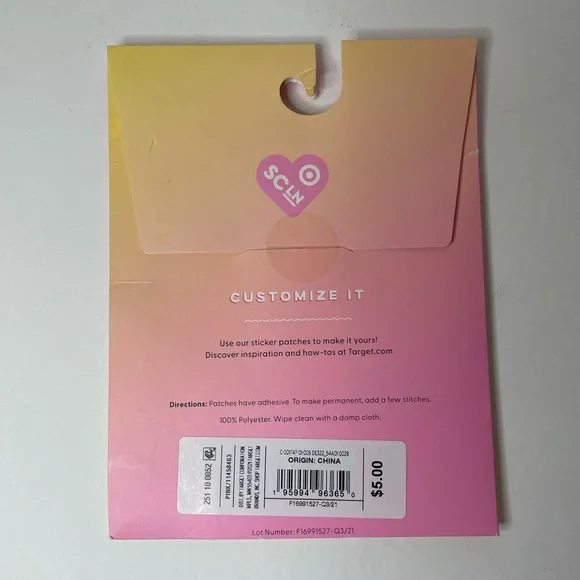 NWT Stoney Clover Lane X Target Sticker Patch Letter “D” - Picture 4 of 4